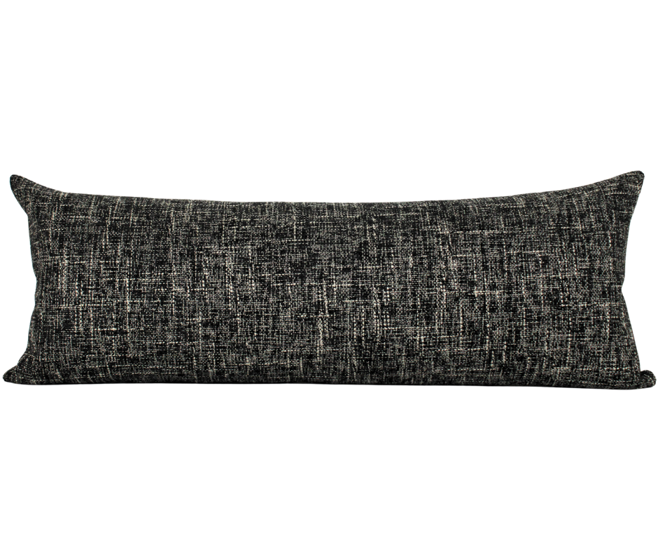 Black extra large Lumbar Cover Pillow