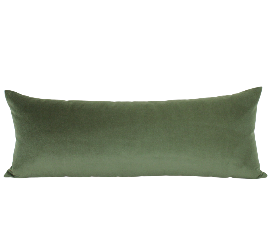 Extra Large Velvet Lumbar Pillow| Handwoven Pillows 