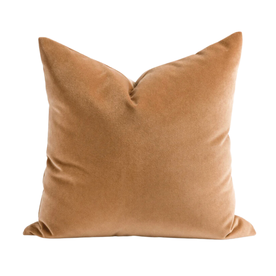 Camel Velvet Cover Pillow|Luxury Velvet Cover Pillow 