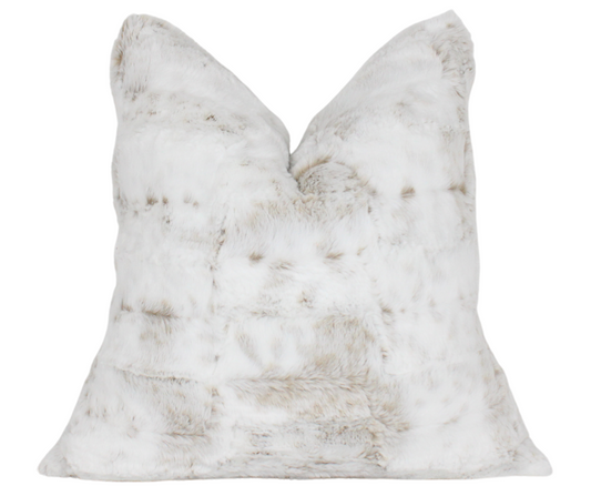 Faux Fur Skin Tan Cover Pillow| Elegant Cover Pillow 