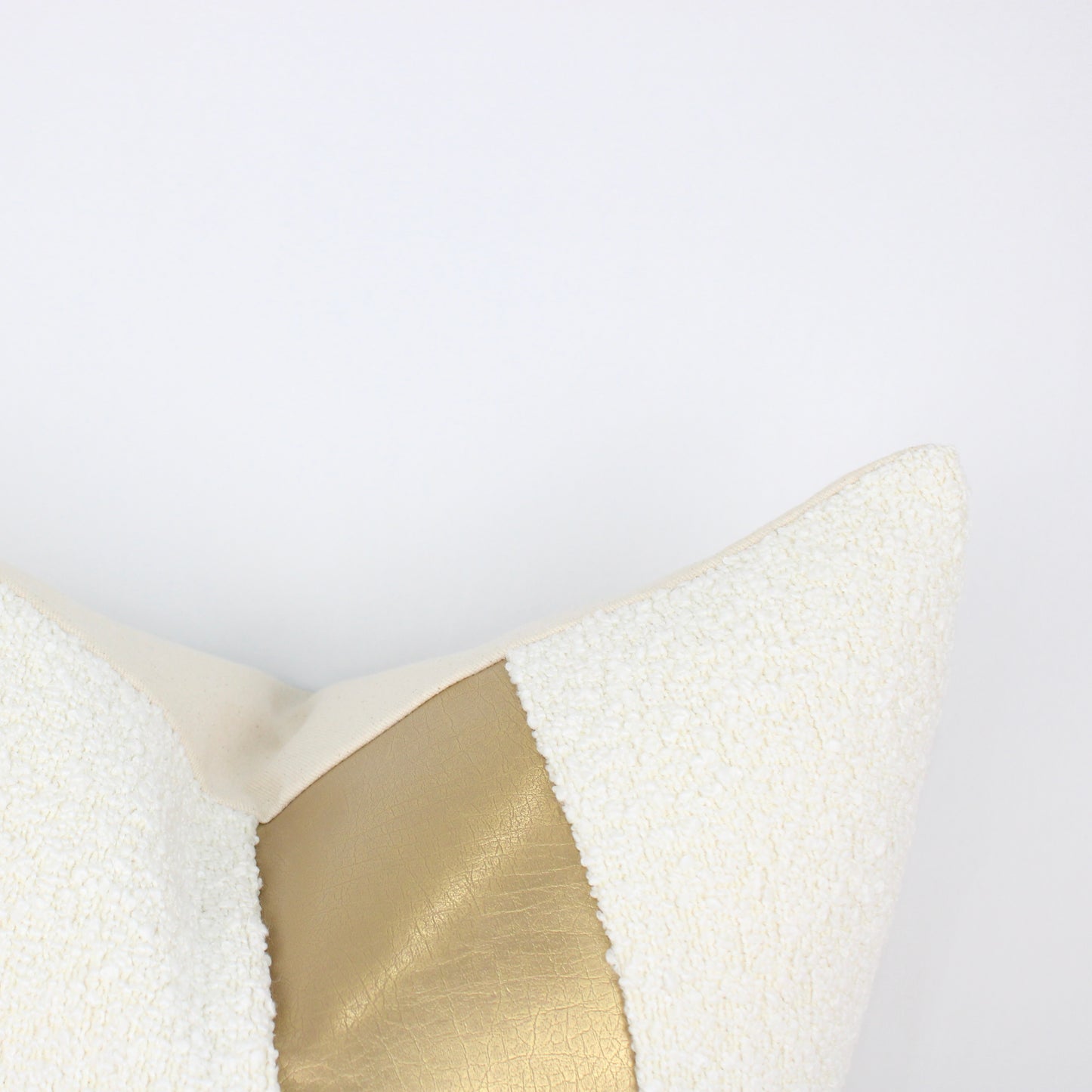 Coco Boucle With Faux Gold Leather