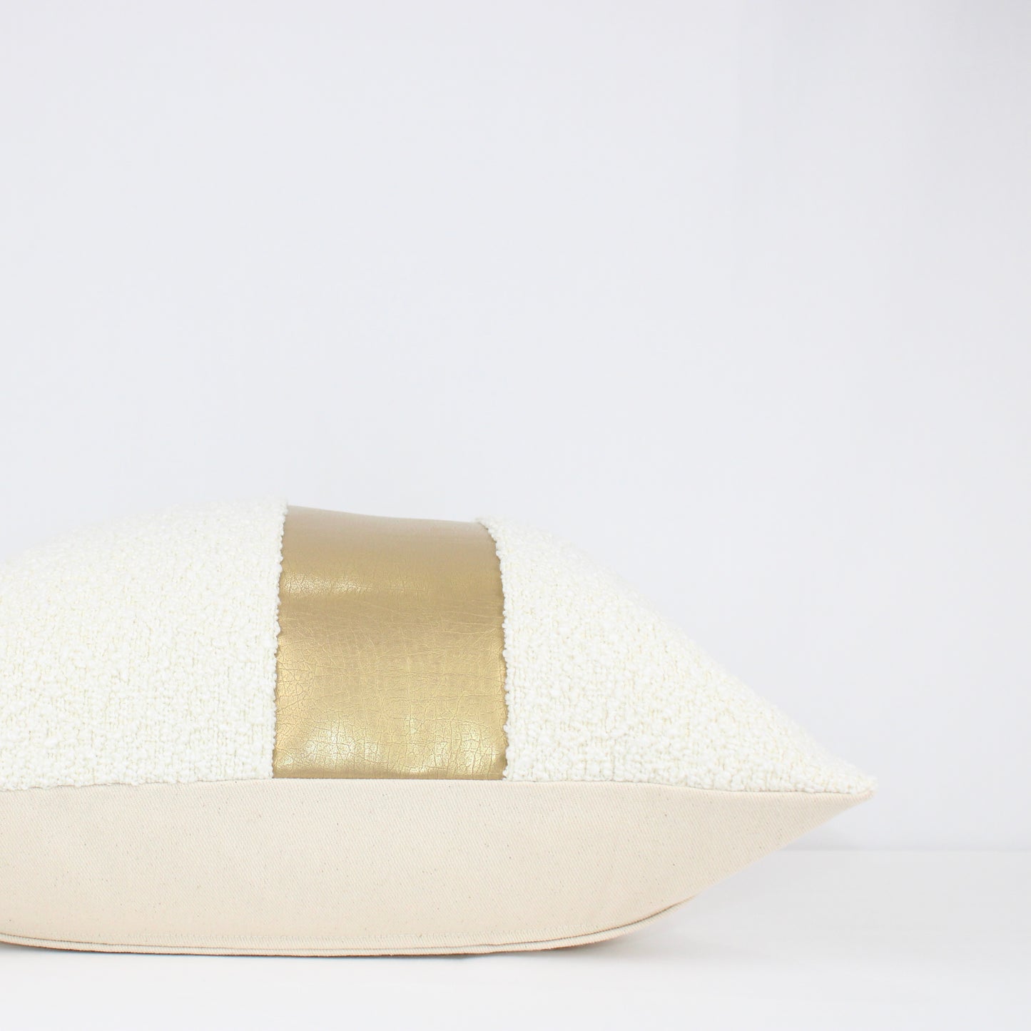 Coco Boucle With Faux Gold Leather