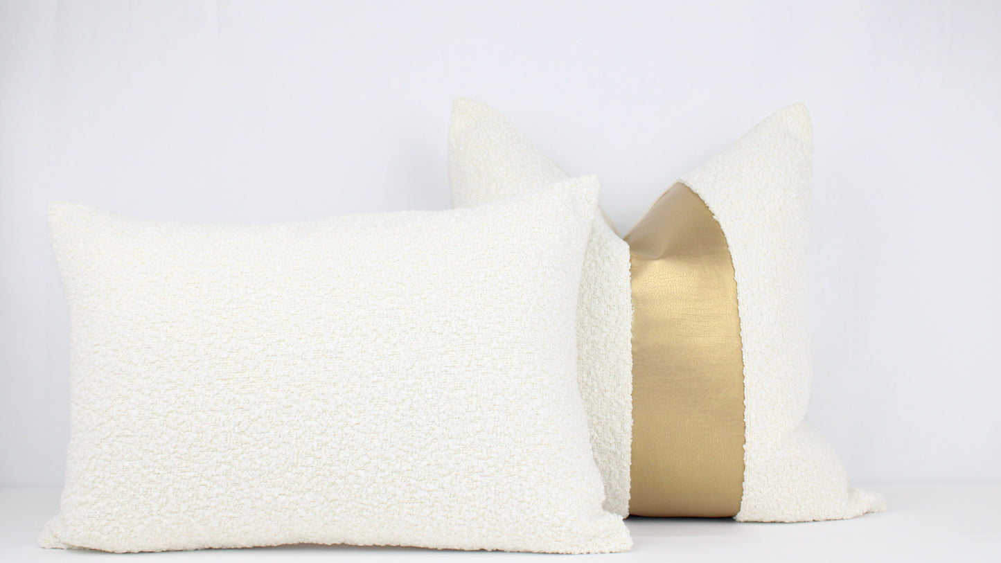 Coco Boucle With Faux Gold Leather