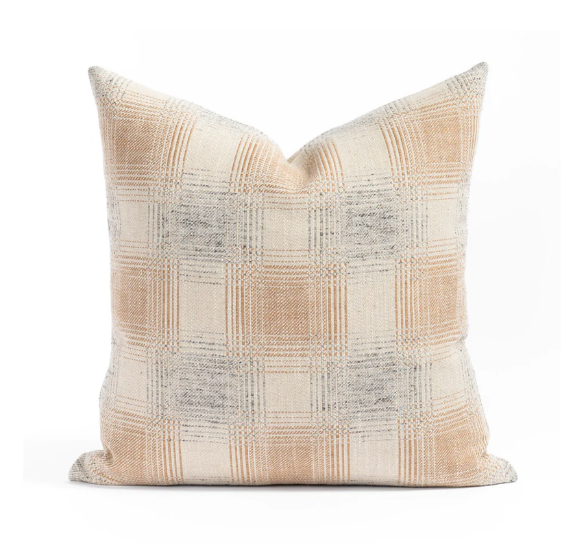 Cozy Windowpane Cover Pillow| Handwoven Pillow Covers| Oatmeal Cover Pillow