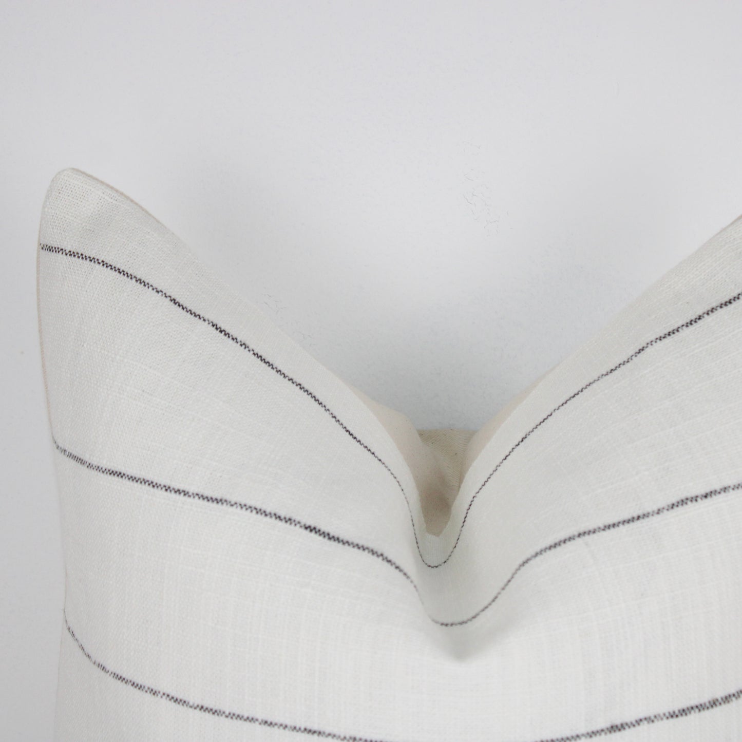 Ivory Strip Decor Pillow Cover