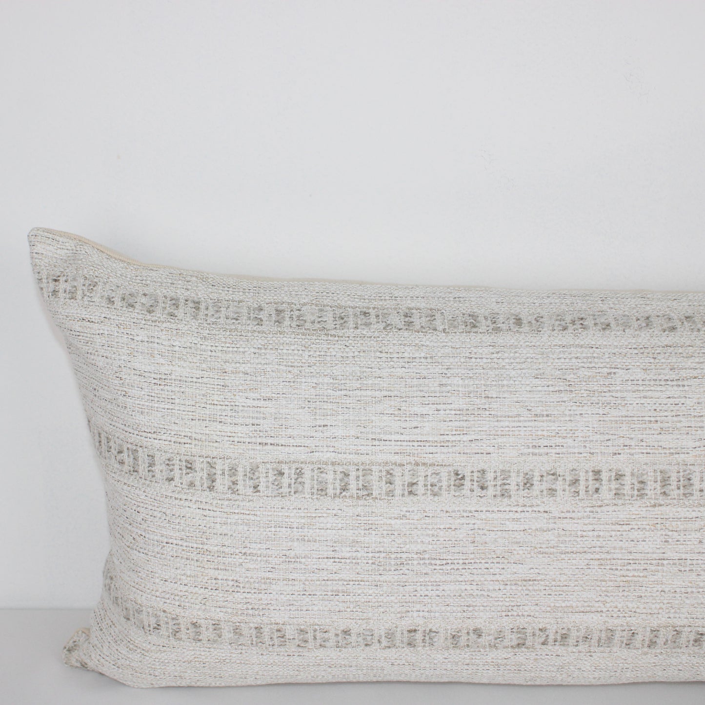 Stripe Fabric, Natural Cover Pillow