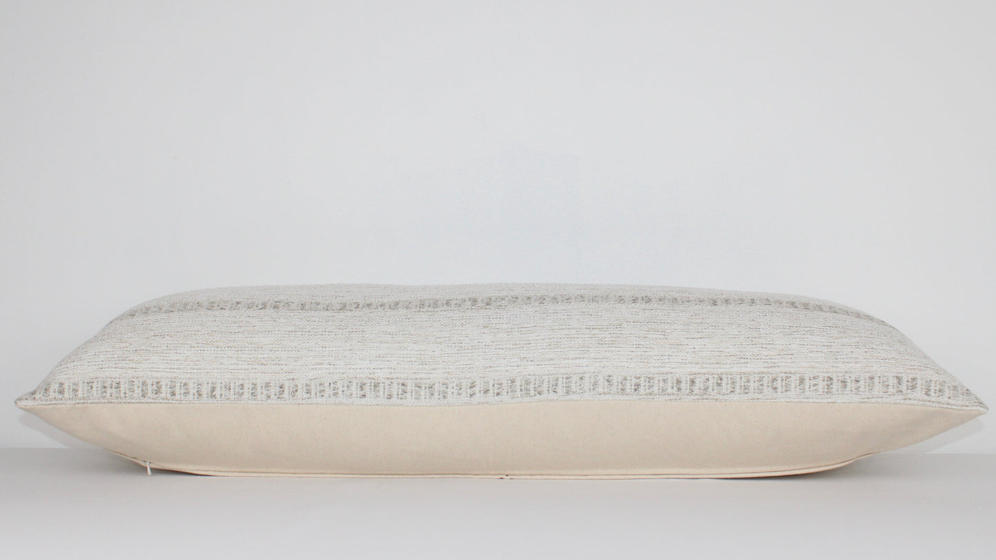 Stripe Fabric, Natural Cover Pillow