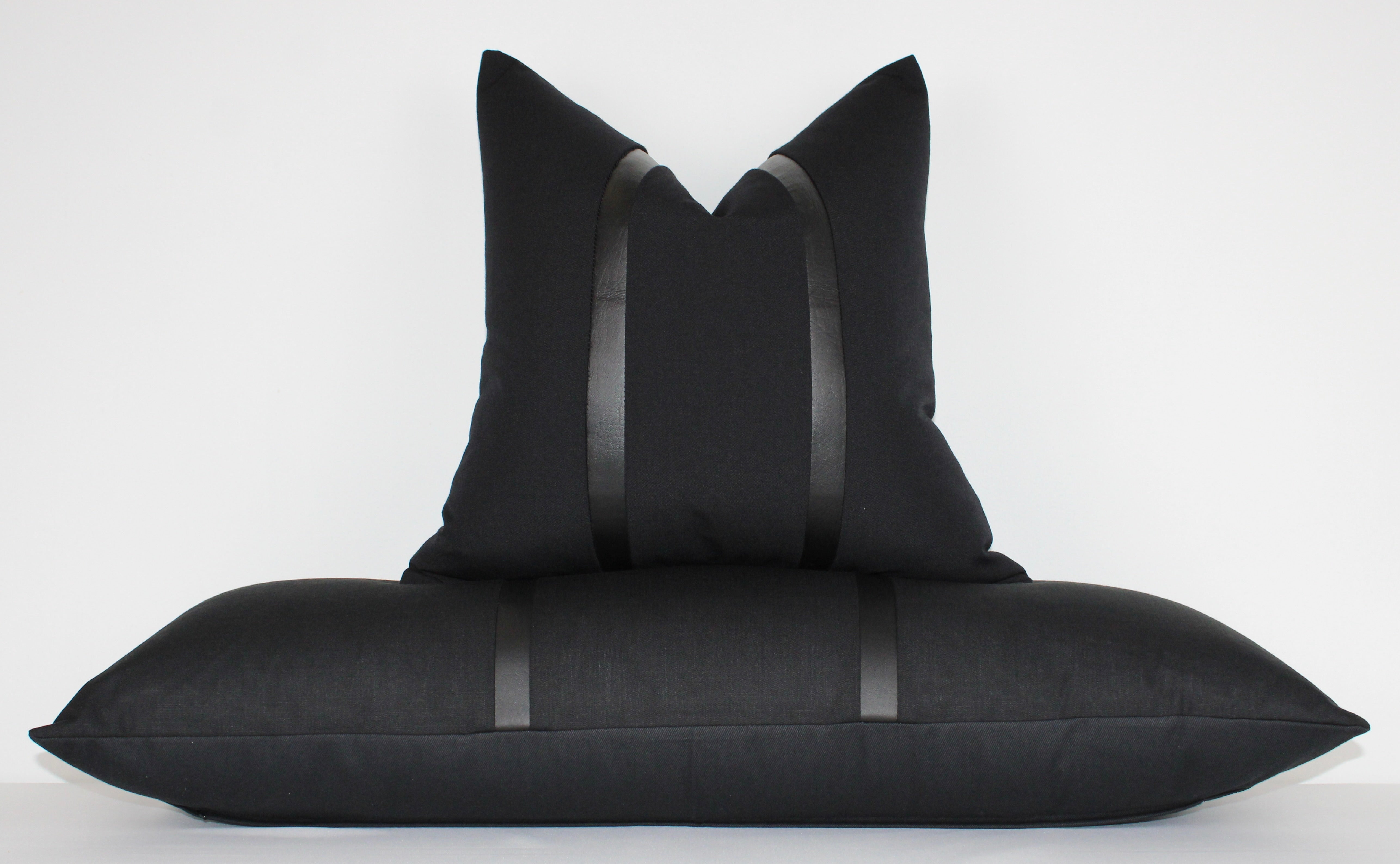 Large sales black pillows