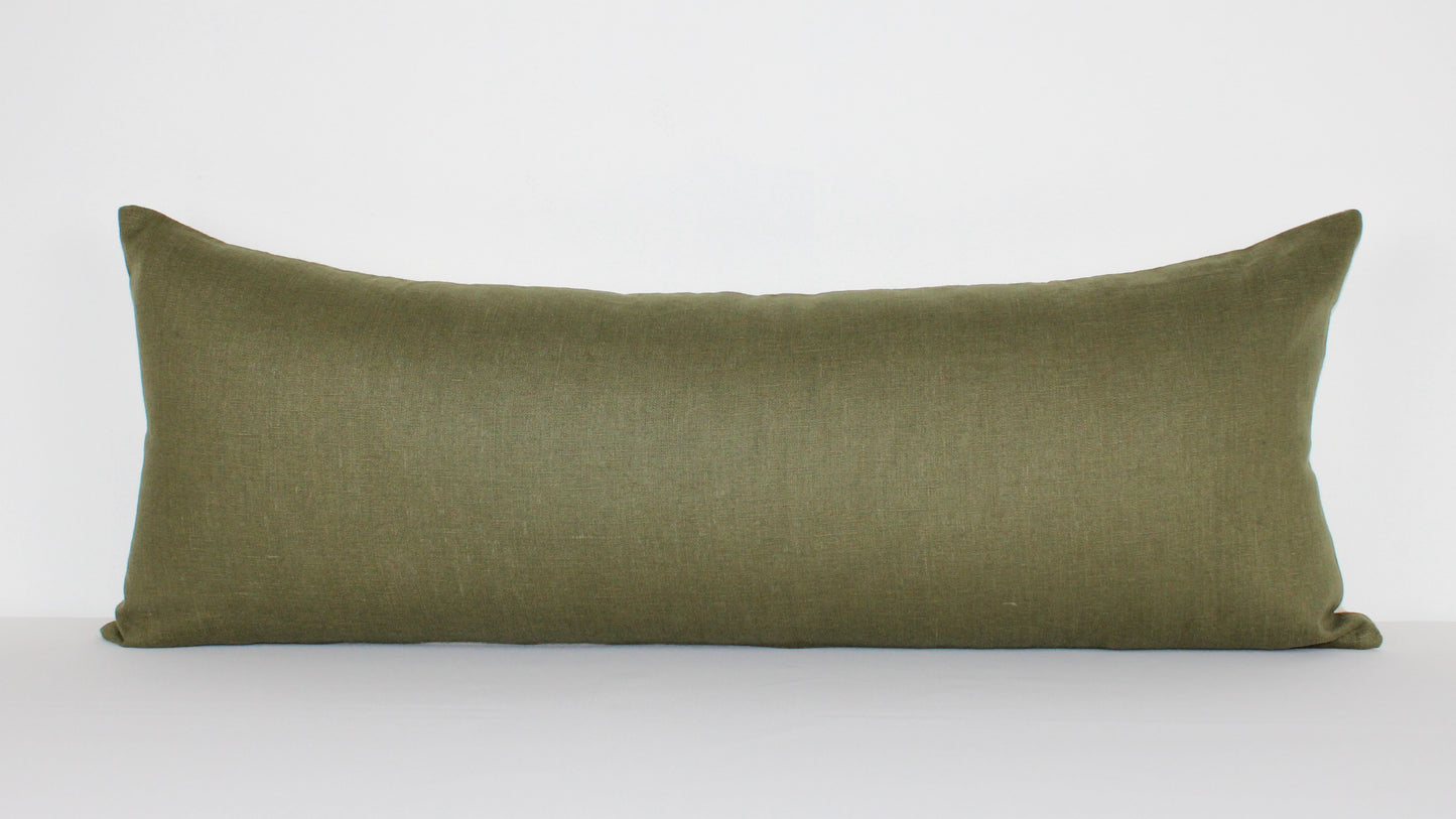 Moss Linen Extra Large Lumbar