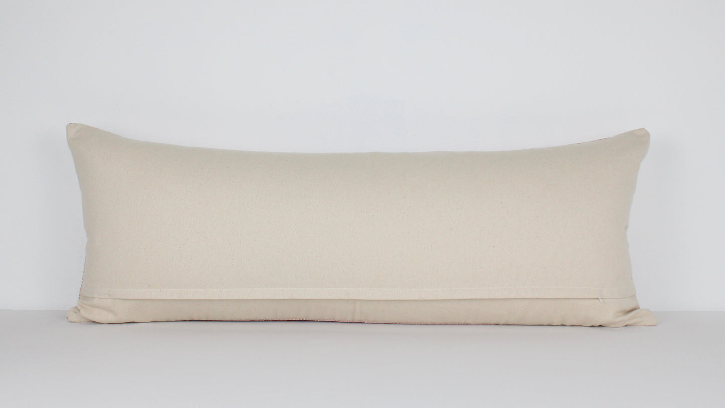 Safi Oversized Lumbar Pillow, Extra Long Lumbar Pillow for Bed